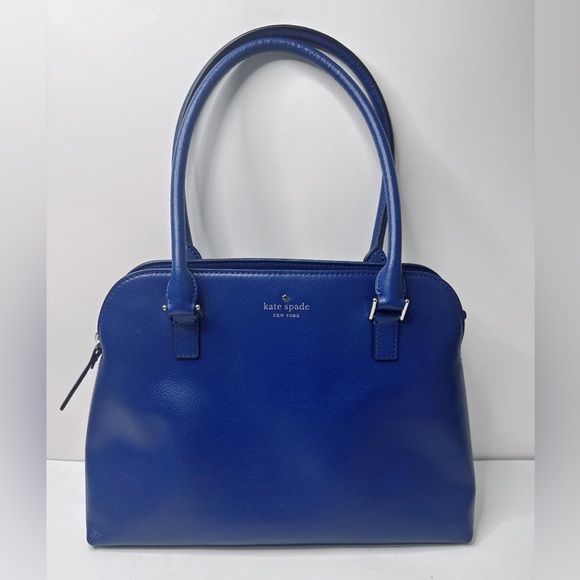 Kate Spade Greene Street Small Mariella Shoulder Leather Satchel Bag Ocean Blue - Picture 1 of 13